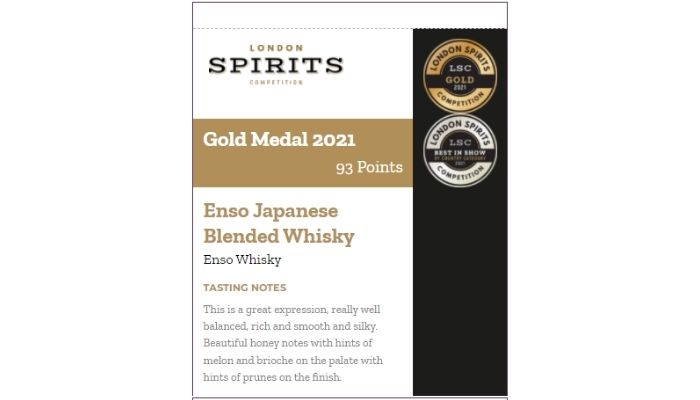 The Enso Blended Whiskey Shelf Talker