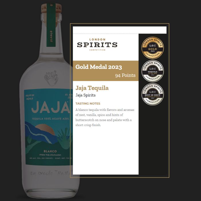 JAJA Blanco has been awarded the best tequila at the 2023 London Spirits Competition