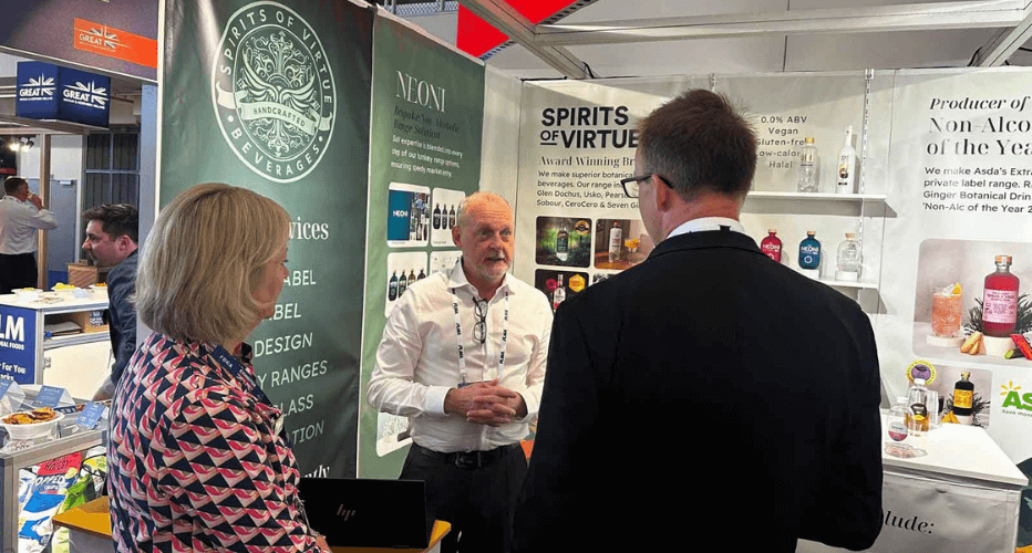 Production Director Kerr Nicoll at the PLMA trade show in Amsterdam