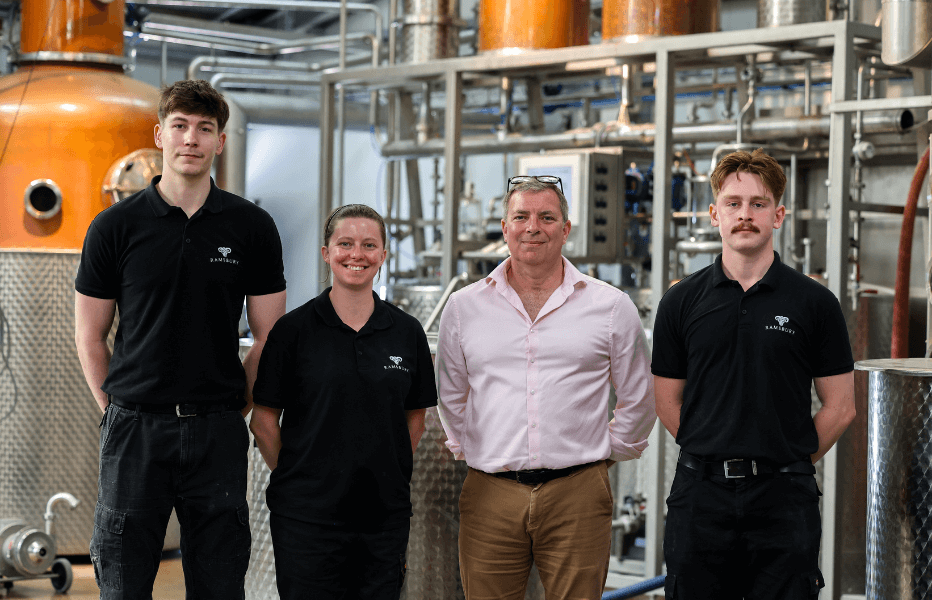 Ramsbury Distillery staff.