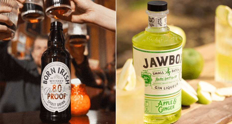 Kirker Irish Whiskey and Jawbox Apple & Ginger Gin Liqueur