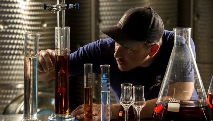 Tim Mokes, the Head Distiller and Production Manager at Boardroom Spirits
