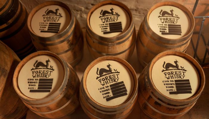 Image: Forest Whiskey Barrels