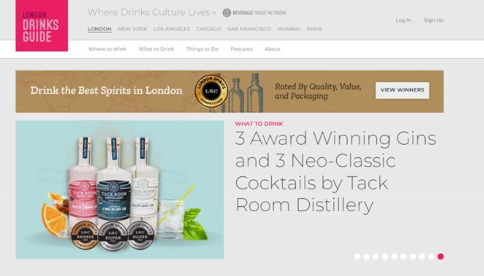 Image: London Drinks Guide - Website