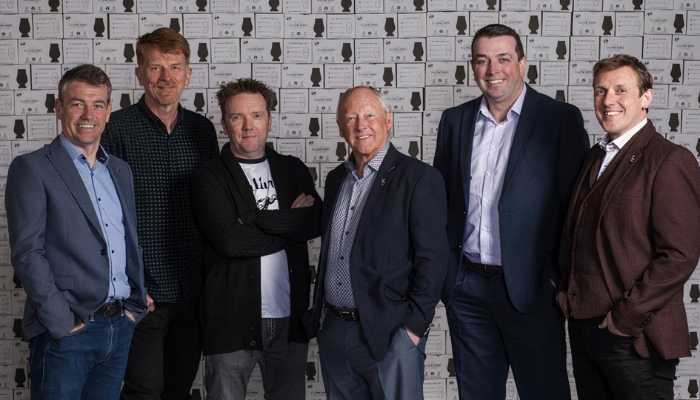 Glencairn team l-r: Jason Kennedy, sales director; Gordon Brown, marketing director; Paul Davidson, managing director; Raymond Davidson, founder; James Crilly, purchasing director; Scott Davidson, new product development director