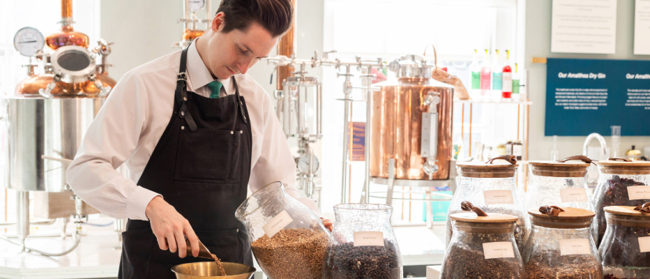 Adam Smart at Fortnum & Mason distillery