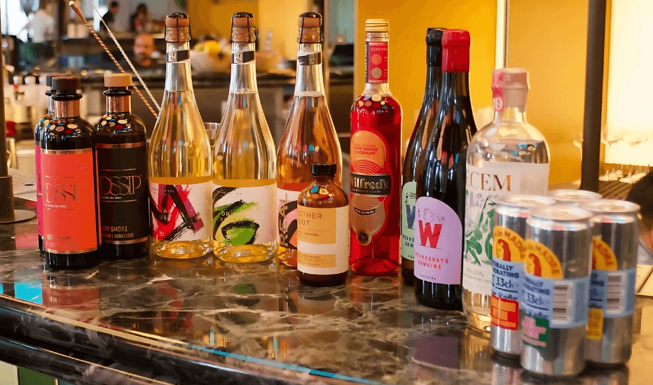 Some of Kore Drinks’ portfolio brands at The BoTree in London