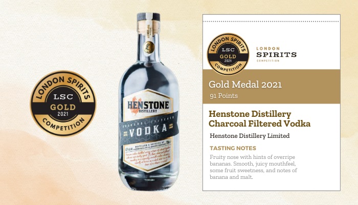 Henstone Distillery Charcoal Filtered Vodka