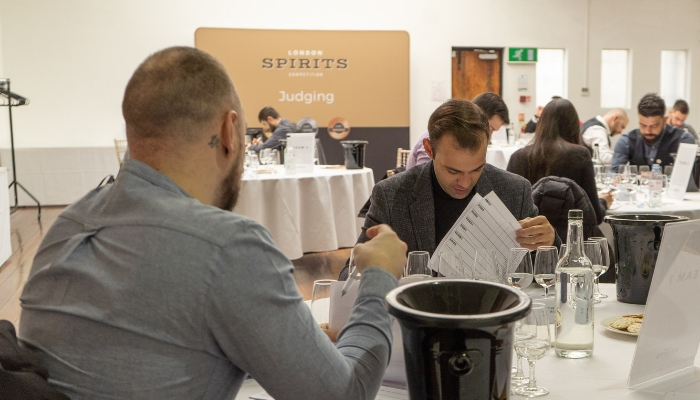 Judges assessing spirits at 2019 LSC