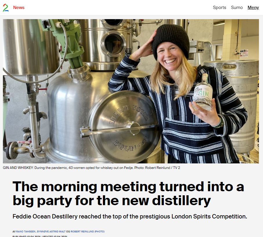The morning meeting turned into a big party for the new distillery