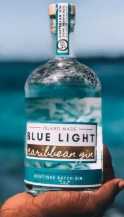 Image of  Blue light Caribbean gin