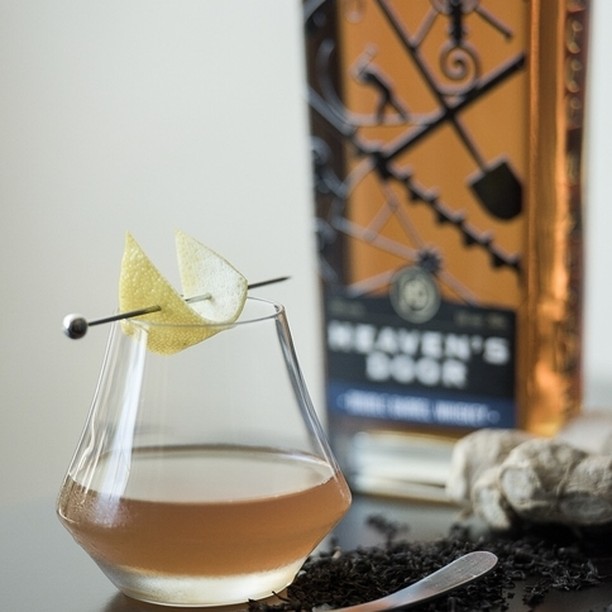 Cocktail with Heaven’s Door Double Barrel Whiskey