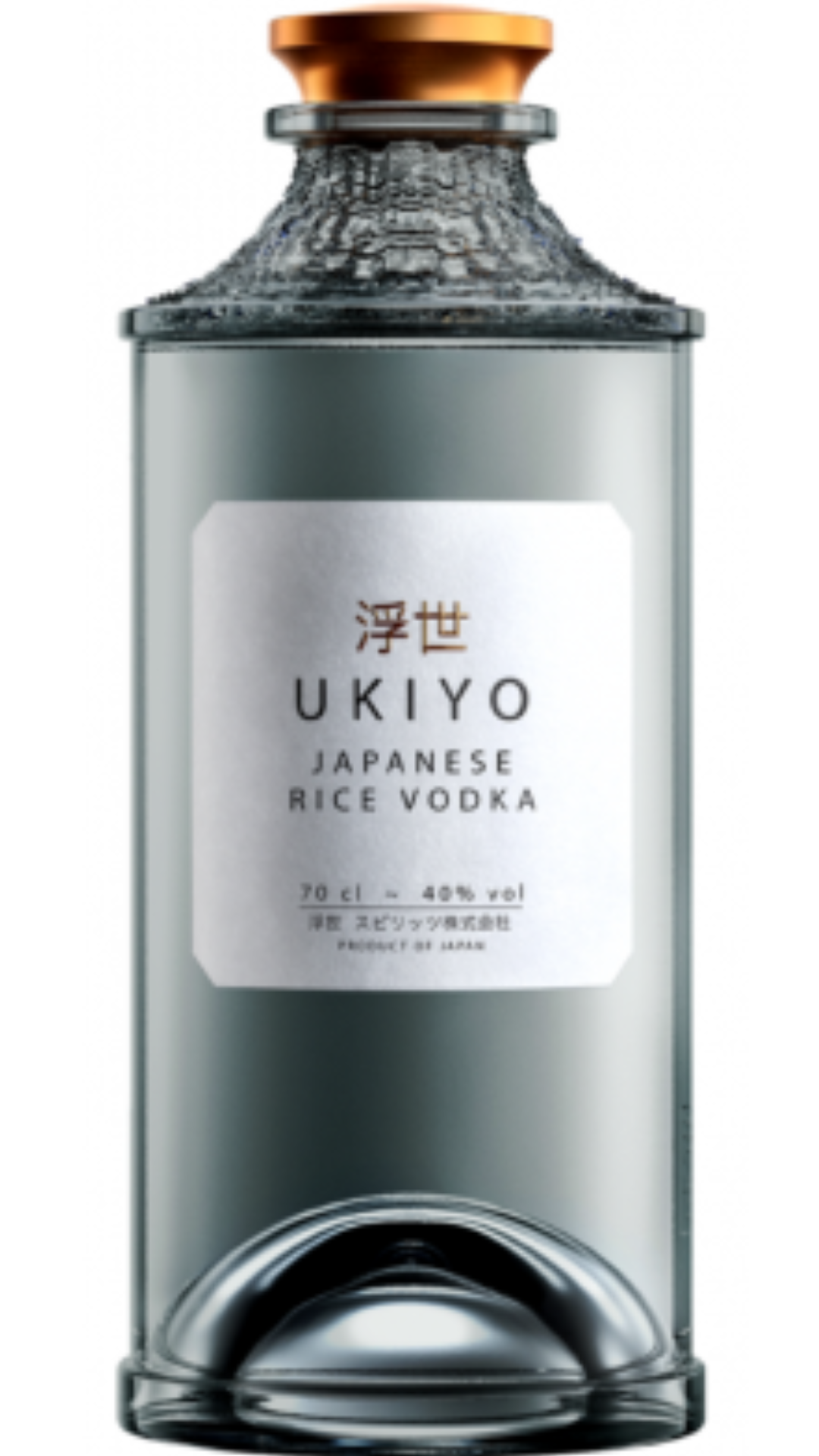 Ukiyo Japanese Rice Vodka from Japan Winner of Gold medal at the
