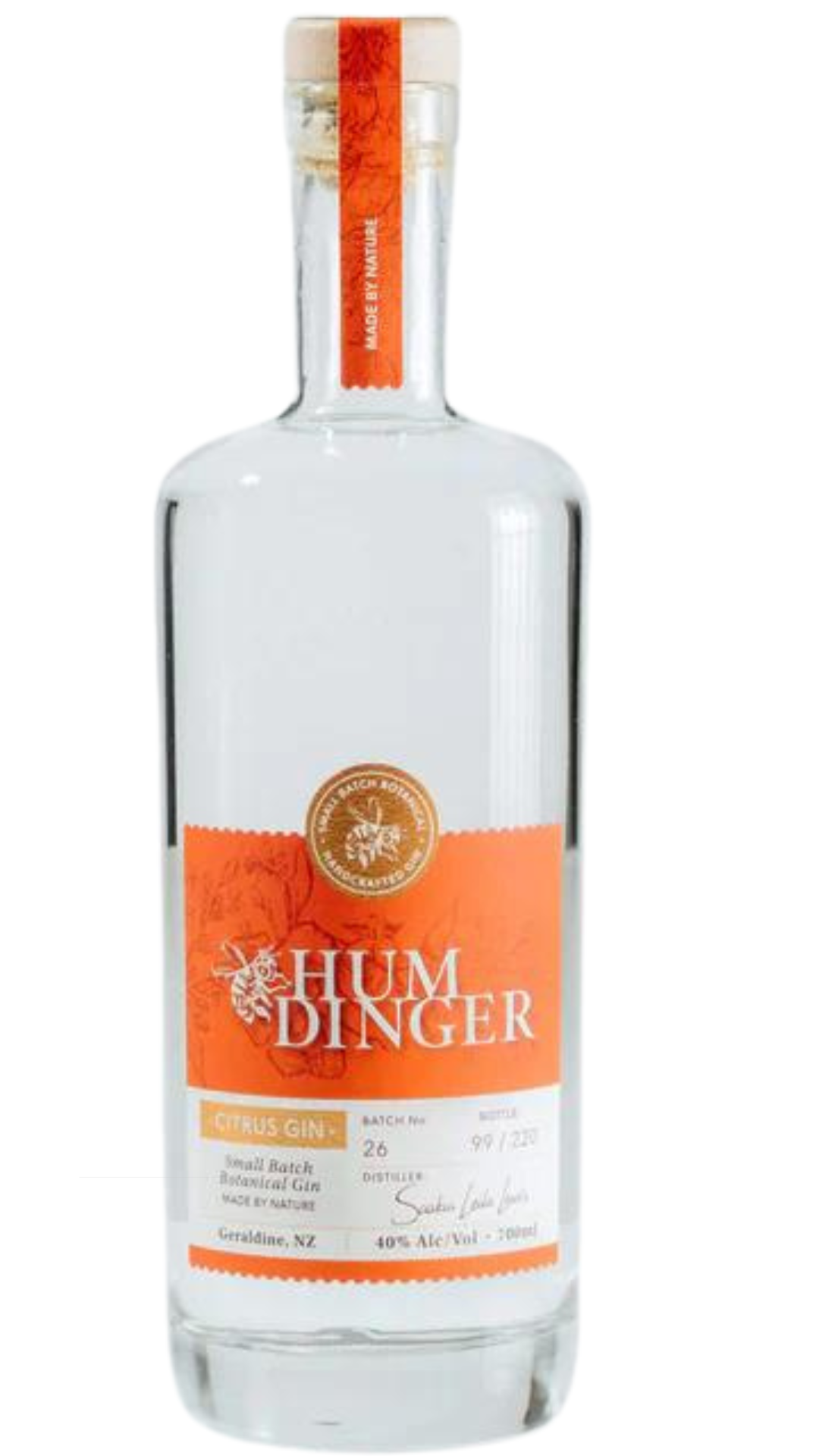 Humdinger Citrus Gin from New Zealand - Winner of Silver medal at the ...