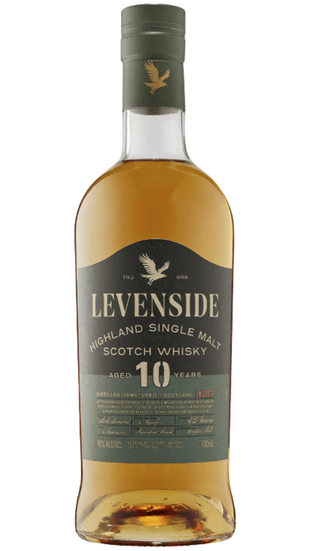 Levenside 10YO Single Malt Scotch Whisky 700mL from United Kingdom