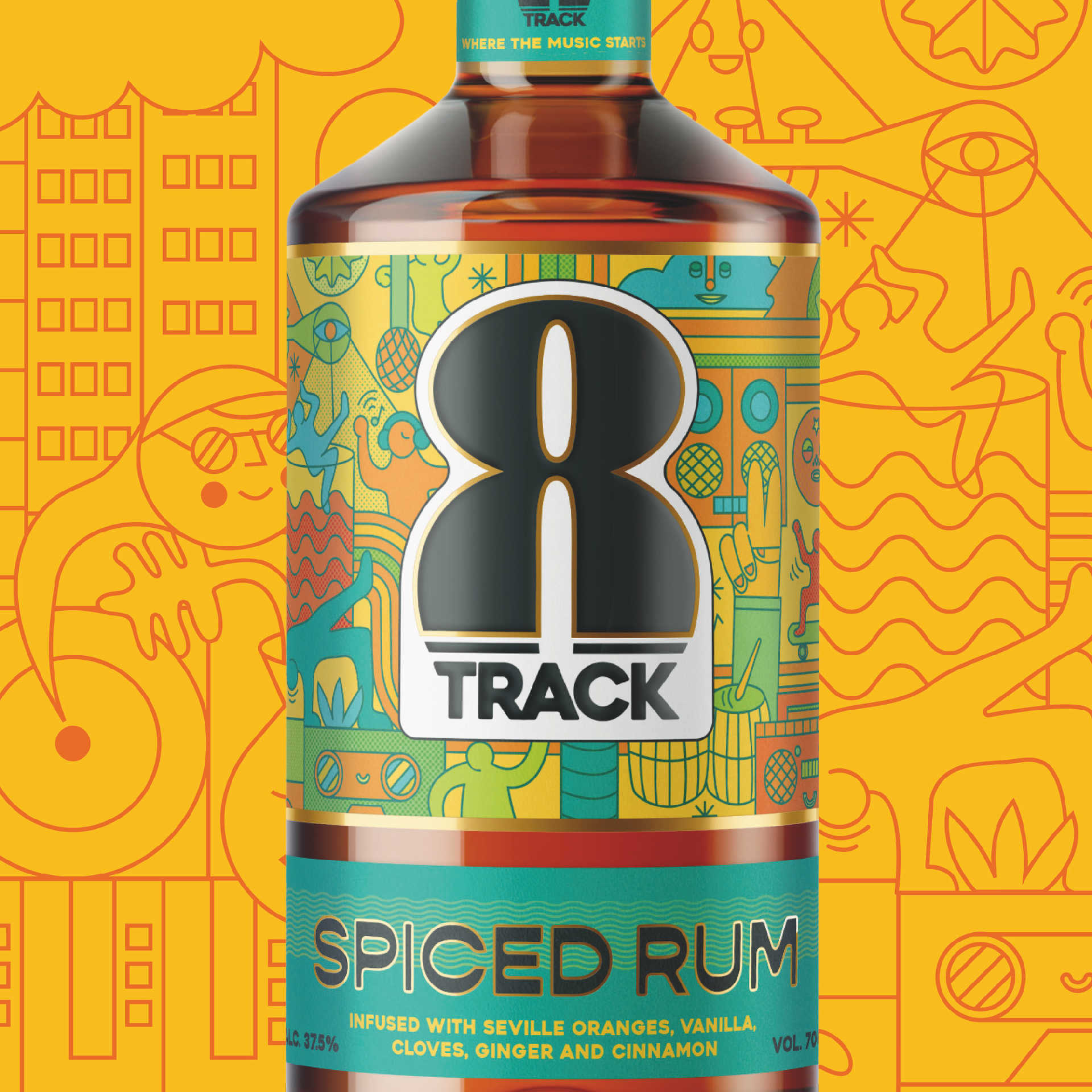 8Track Spiced Rum from United Kingdom - Winner of Gold medal at the ...