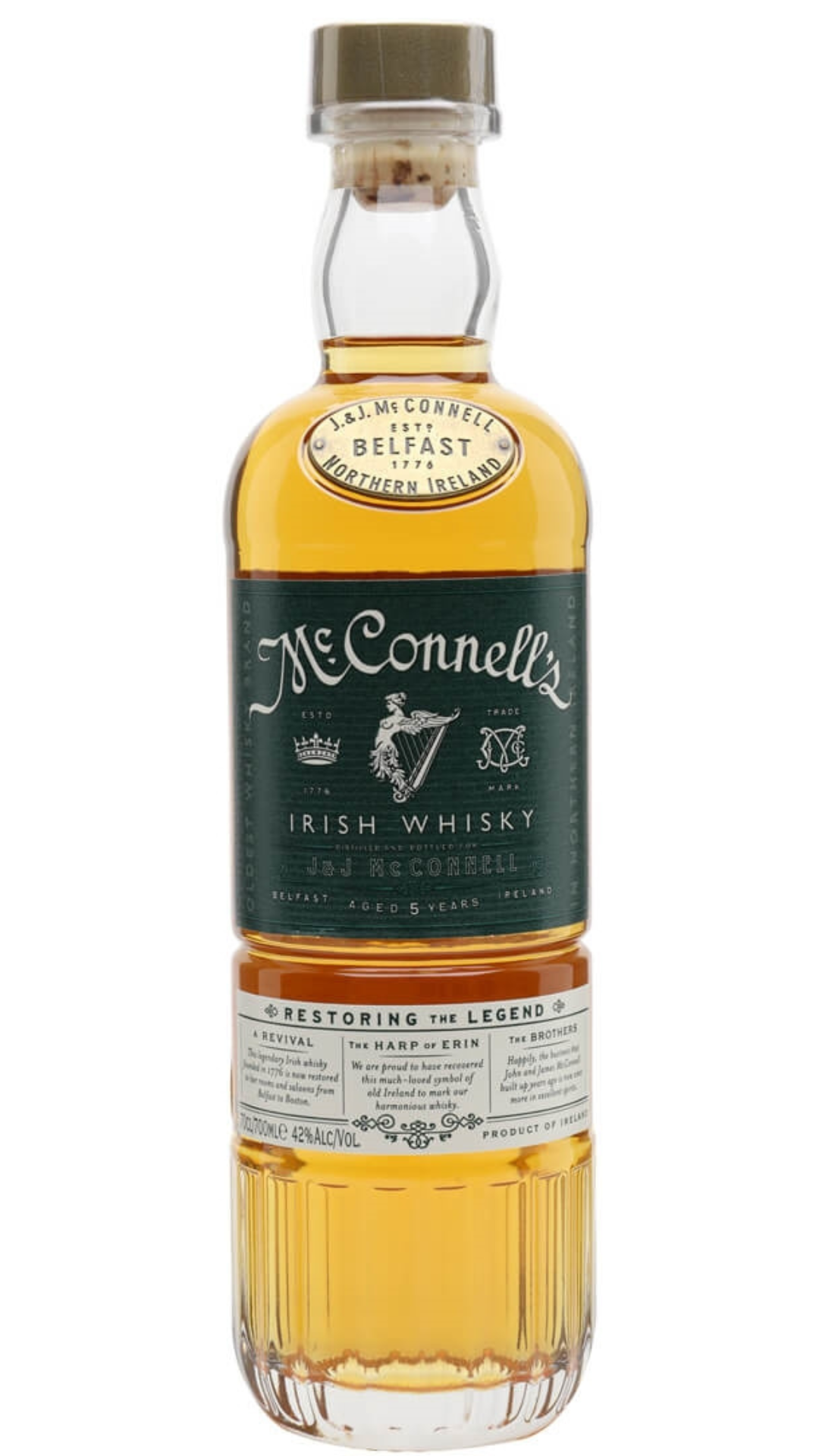 McConnell's Irish Whisky 5 Year Old from Ireland - Winner of Gold