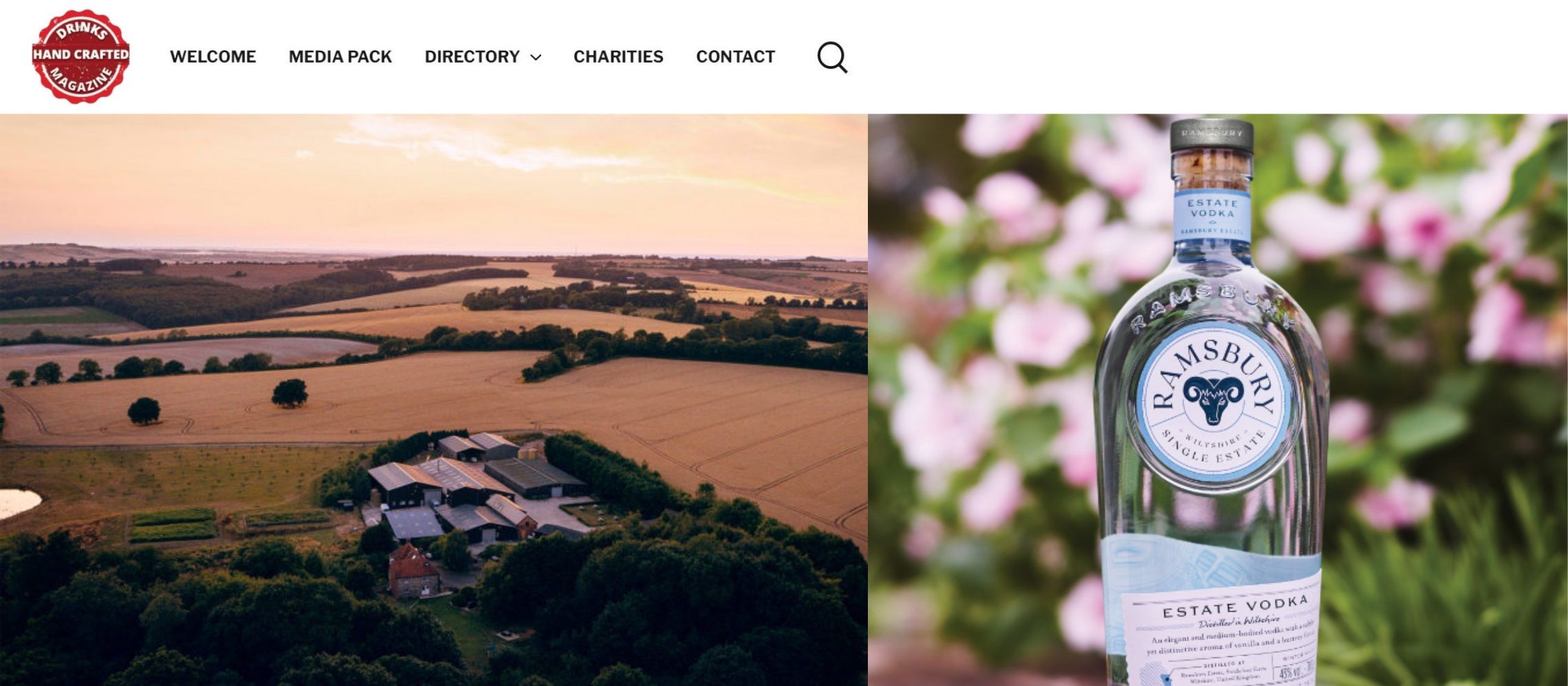 Photo for: Best Spirit of the Year 2021 -  Ramsbury Single Estate Vodka