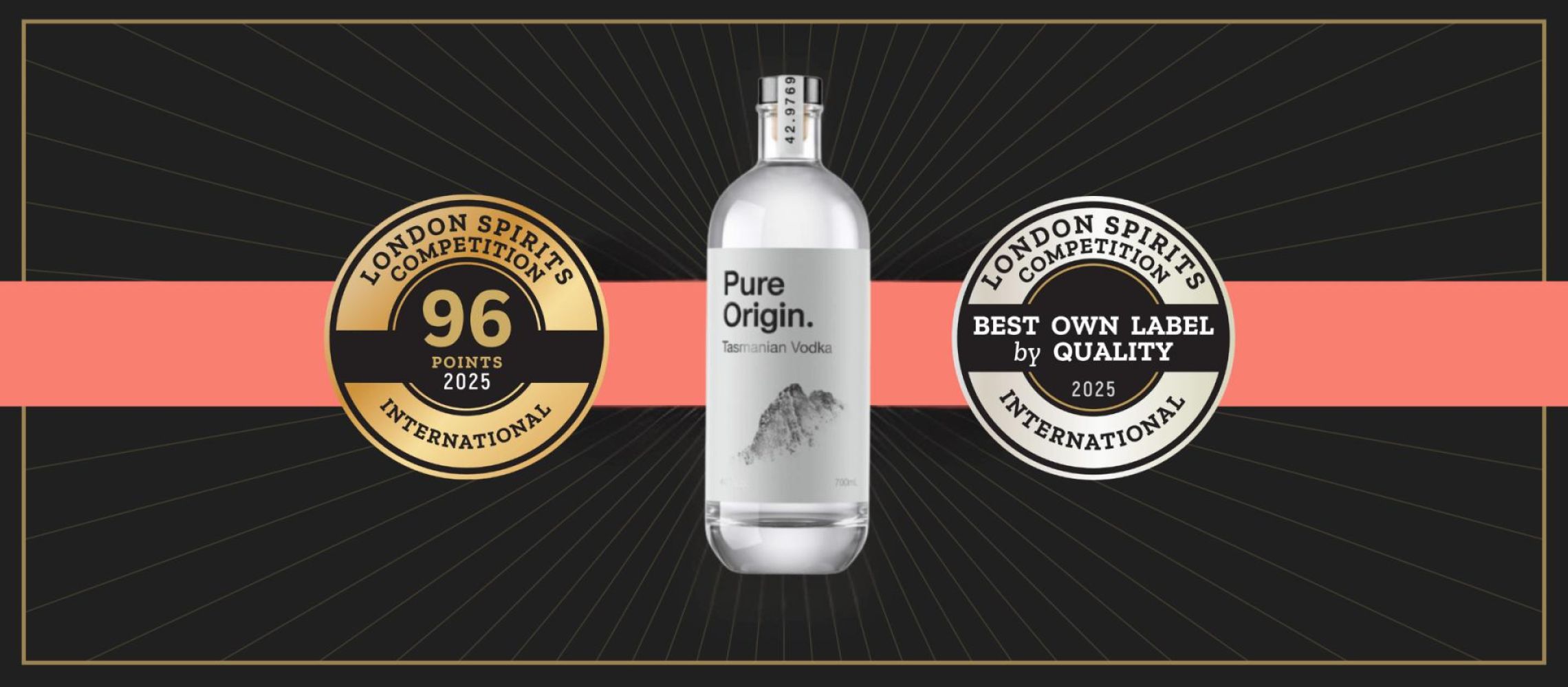Photo for: Pure Origin Tasmanian Vodka Awarded Best Own Label by Quality at 2025 London Spirits Competition