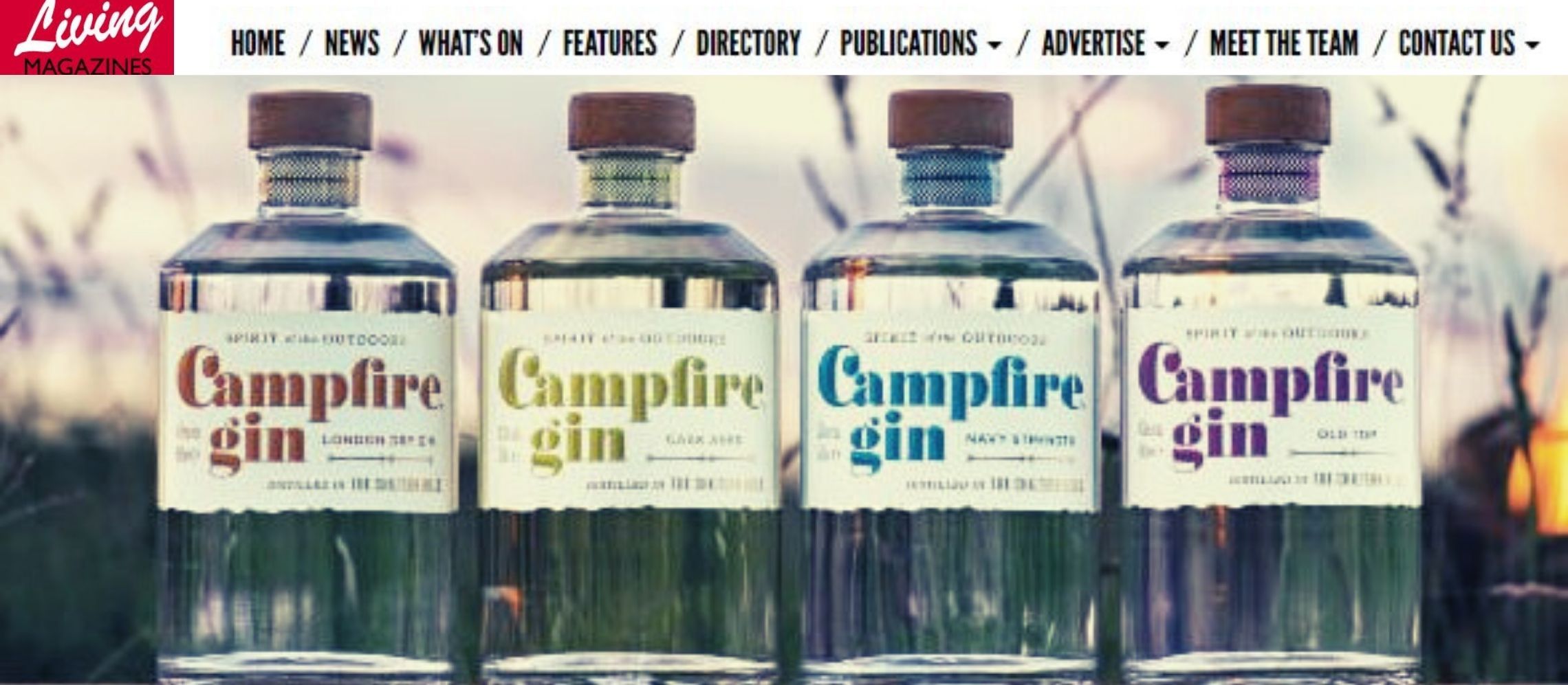 Photo for: Campfire Gin Wins Four Medals Via Living Magazines PR