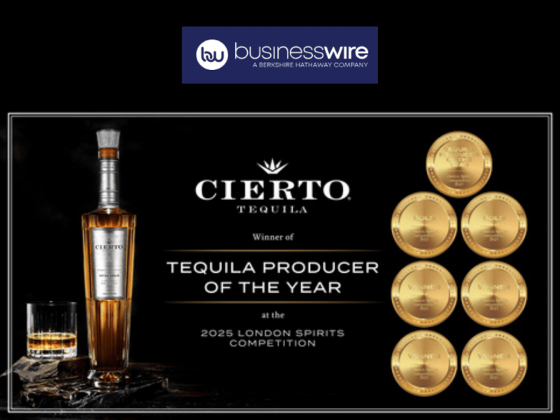 Photo for: Cierto Tequila Named Tequila Producer of the Year at the 2025 London Spirits Competition