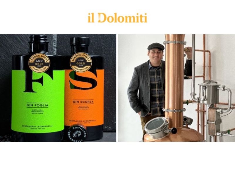 Photo for: La London Spirits Competition premia due gin trentini: la distilleria Leonardelli conquista due ori