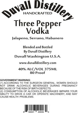 Logo for: Three Pepper Vodka