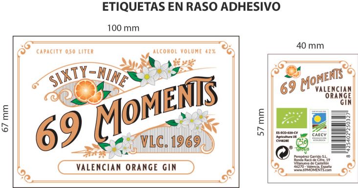 Logo for: 69 Moments Valencian Orange Gin
