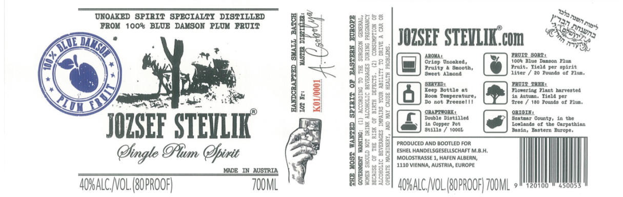 Logo for: Jozsef Stevlik (Unoaked Single Plum Spirit)