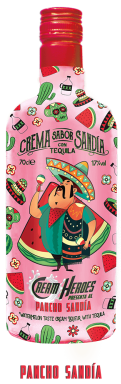 Logo for: CREAM HEROES PANCHO SANDÍA - Watermelon taste cream liqueur with Tequila