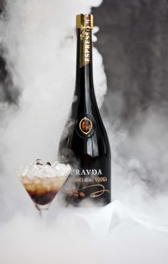 Logo for: PRAVDA Espresso flavoured vodka 37,5%, 0,7 l