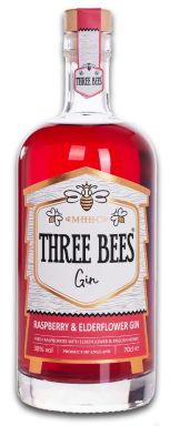 Logo for: Three Bees Raspberry & Elderflower Gin