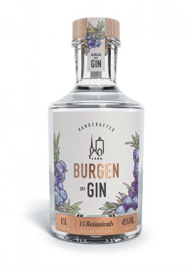 Logo for: Burgen Dry Gin 45%vol. 0,5l