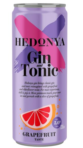 Photo for: HEDONYA Grapefruit Gin & Tonic Cocktail 