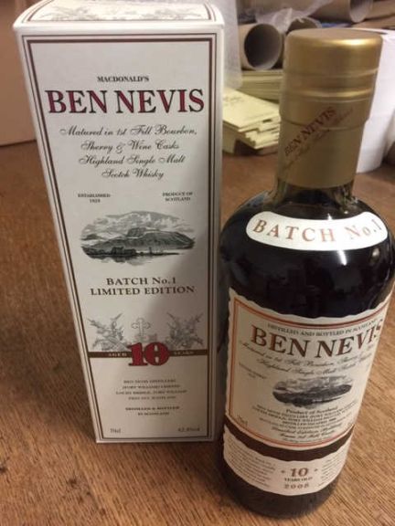 Photo for: Ben Nevis 10 year old Highland Single Malt Scotch Whisky Batch No.1